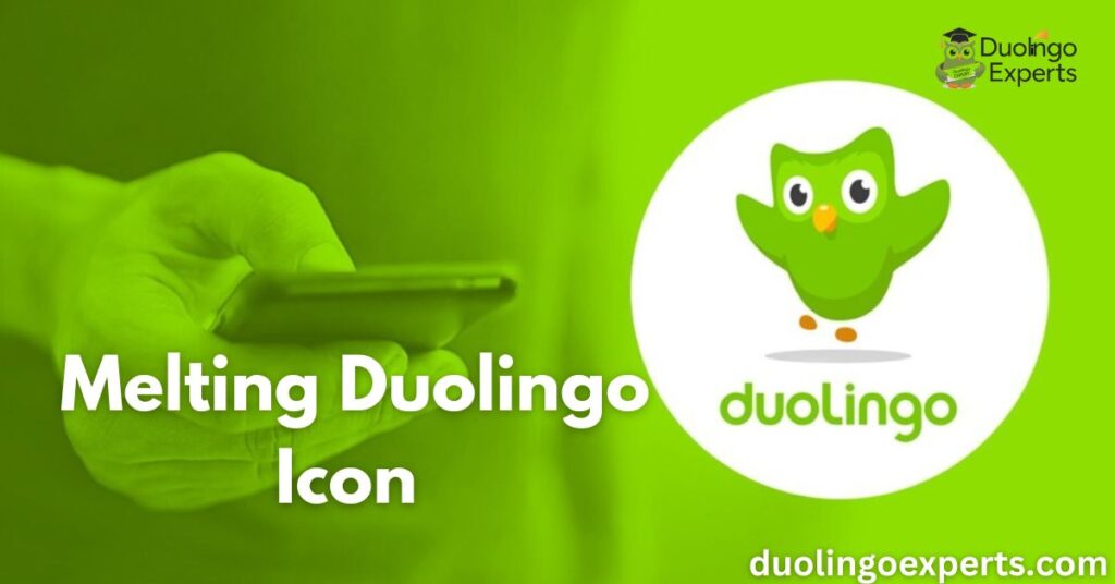 What is the Melting Duolingo Icon