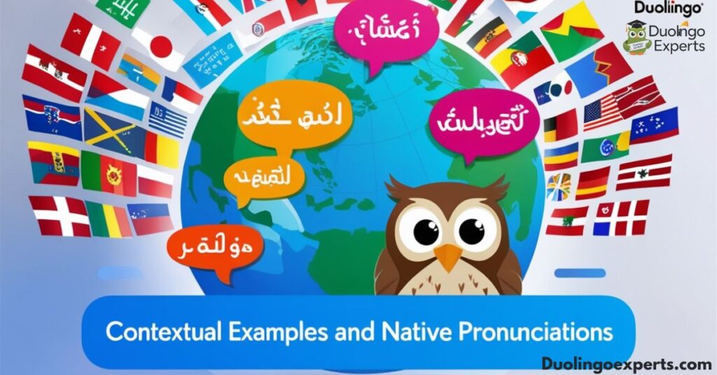 Contextual Examples and Native Pronunciations