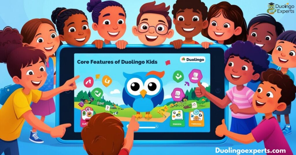 Core Features of Duolingo Kids