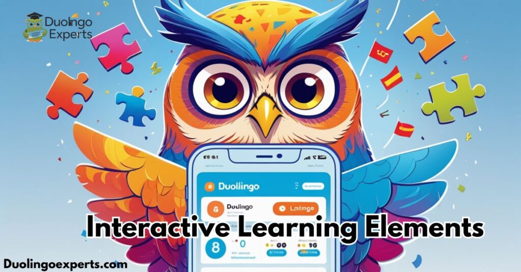 Interactive Learning Elements in duolingo