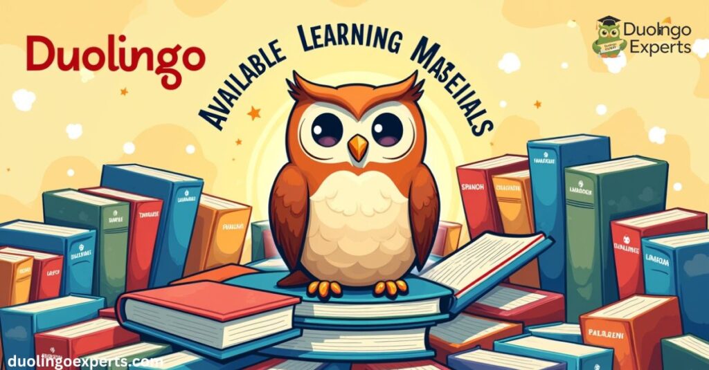 Available Learning Materials on Duolingo