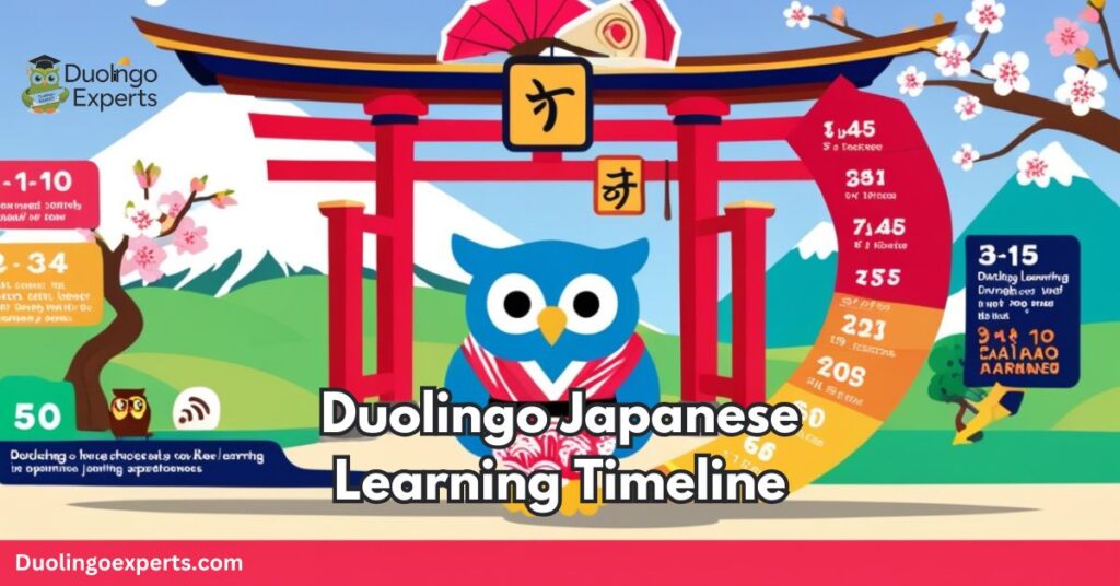 Duolingo Japanese Learning Timeline