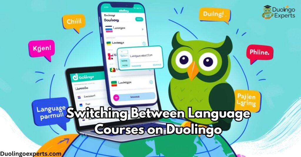 Switching Between Language Courses on Duolingo