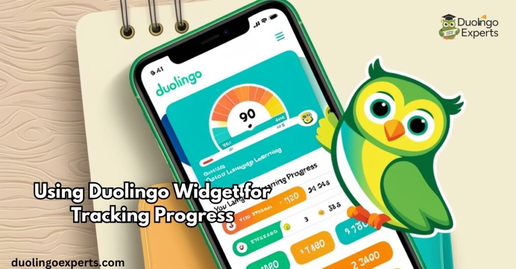 Using Duolingo Widget for Tracking Progress