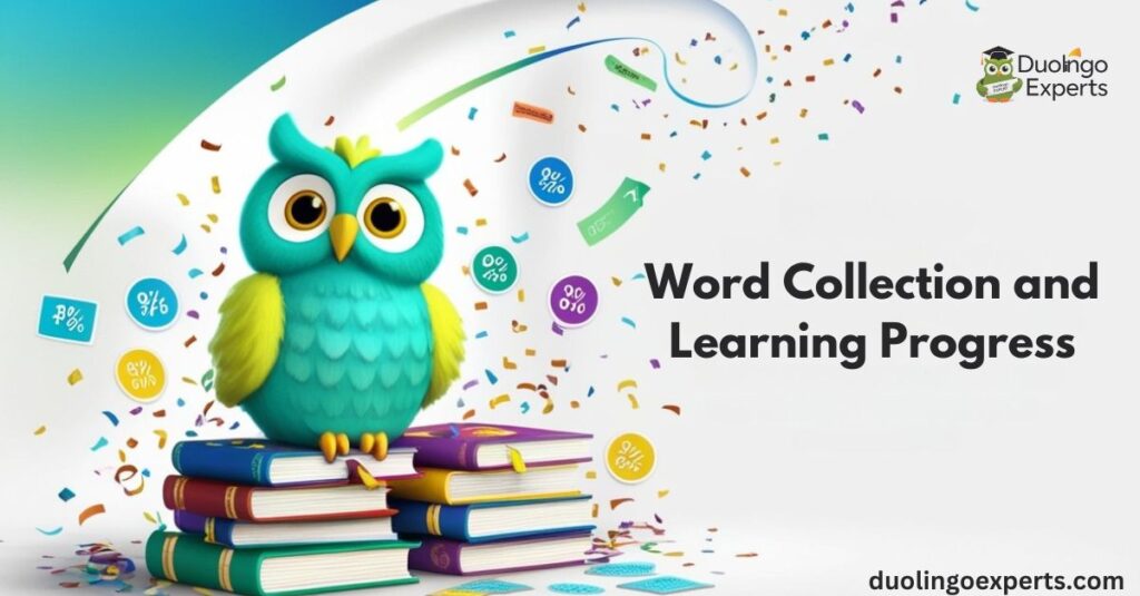 Word Collection and Learning Progress