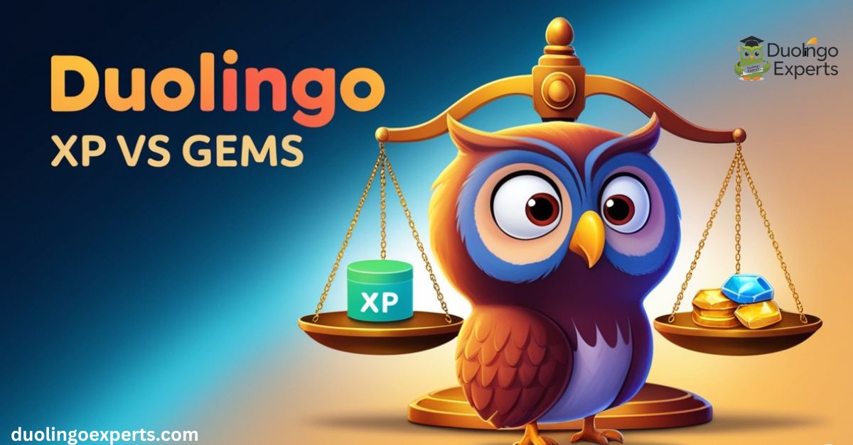 duolingo xp vs gems