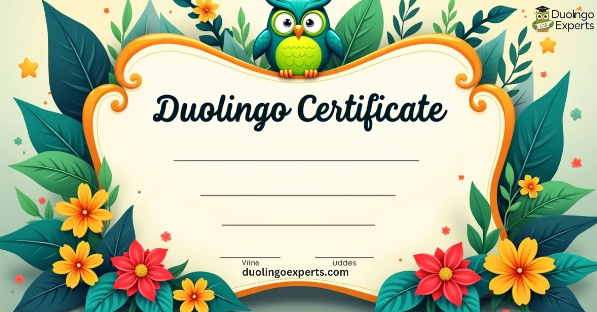 duolingo certificate